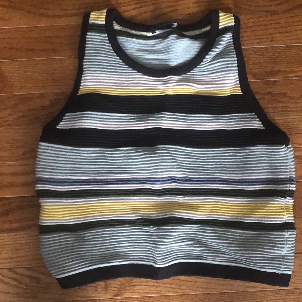 Knit crop tank